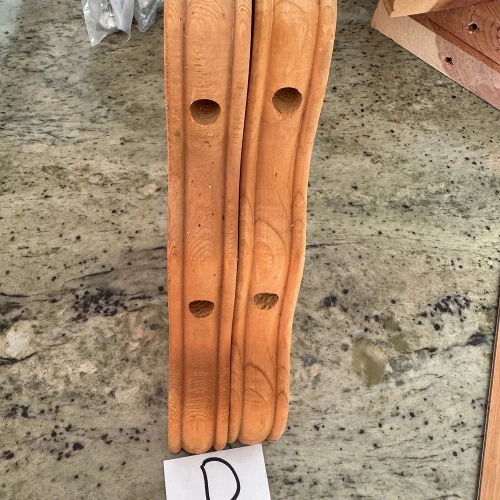 Several sets of Wood Grain Tan Decorative Wall Corbels or Shelf braces - Pair